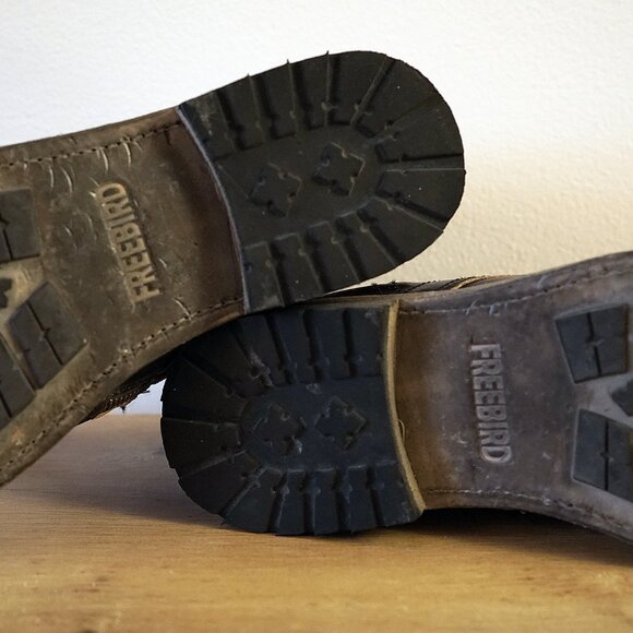 Freebird by Steven PENDLETON Men's Black Distressed Military Boots 12 US - Picture 12 of 16